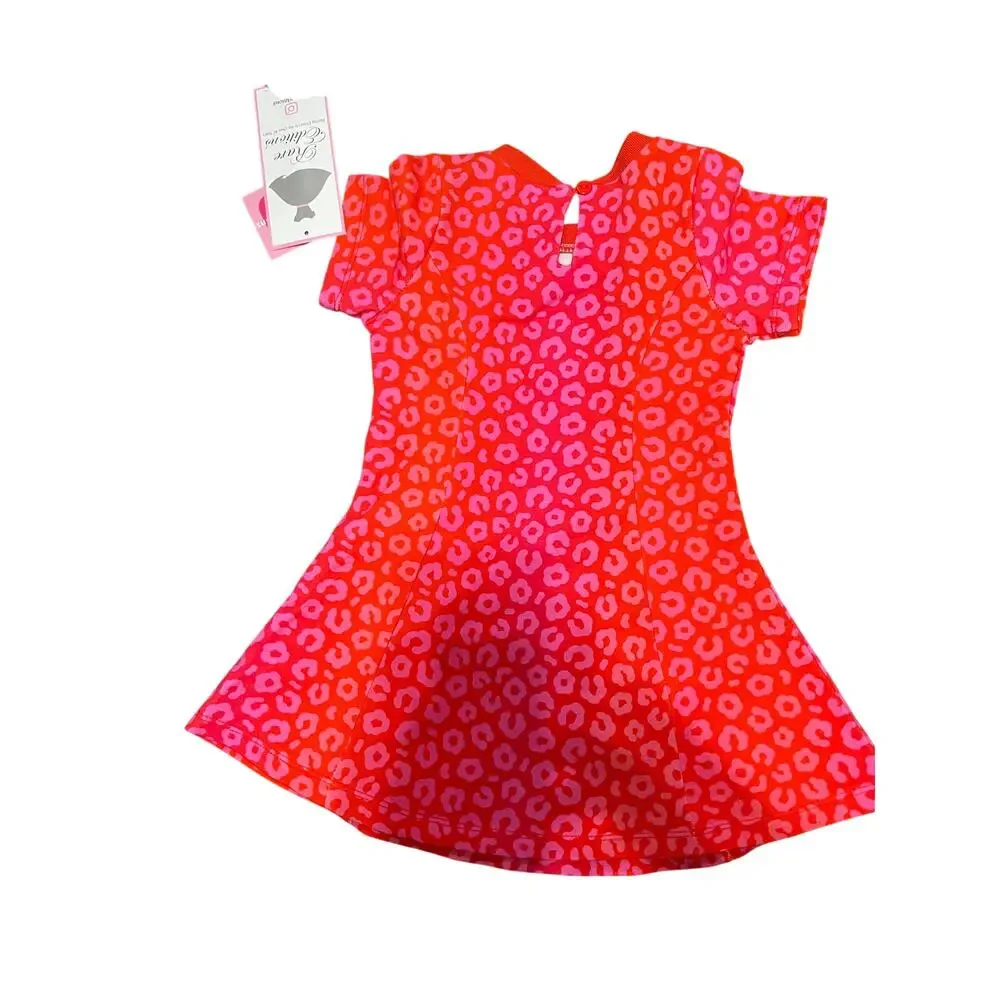 Charming Rare Editions Pink & Red Toddler Dress 2T New